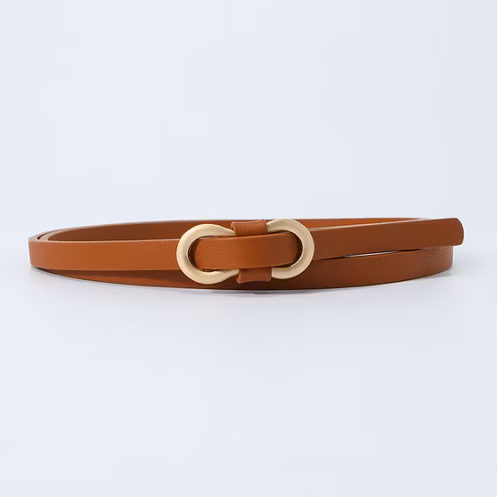 Cinturón de PU de lujo para mujer, cinturones elásticos de diseñador de cuero para mujer”